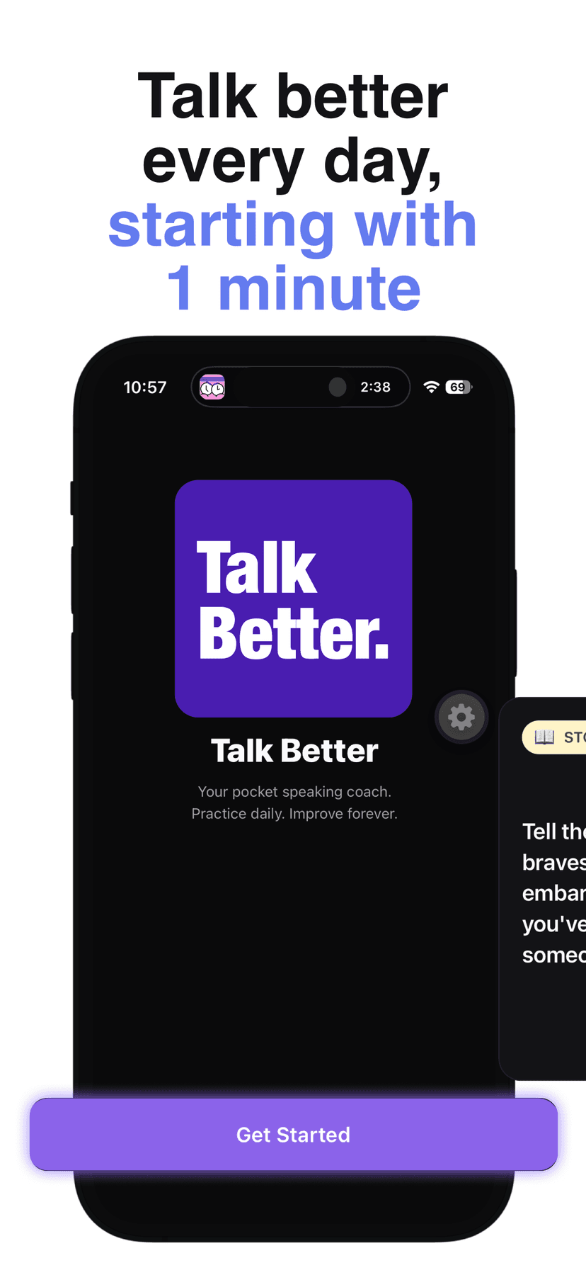 Talk Better app - get started