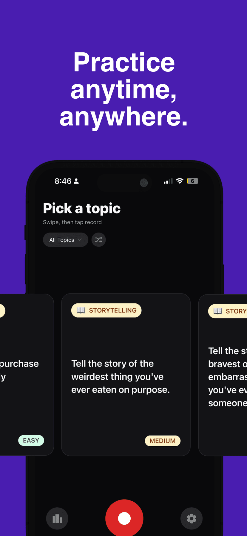 Pick a topic to practice
